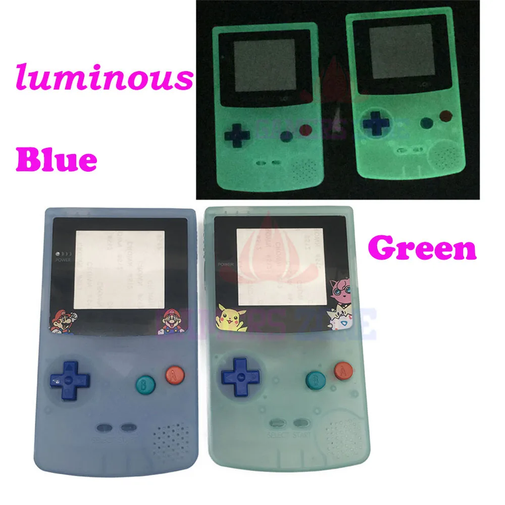 For Limited Edition Plastic Luminous Full Housing Shell Fluorescent Case for GBC Gameboy Color Glow Case Cover For Limited Edition Plastic Luminous Full Housing Shell Fluorescent Case for GBC Gameboy Color Glow Case Cover
