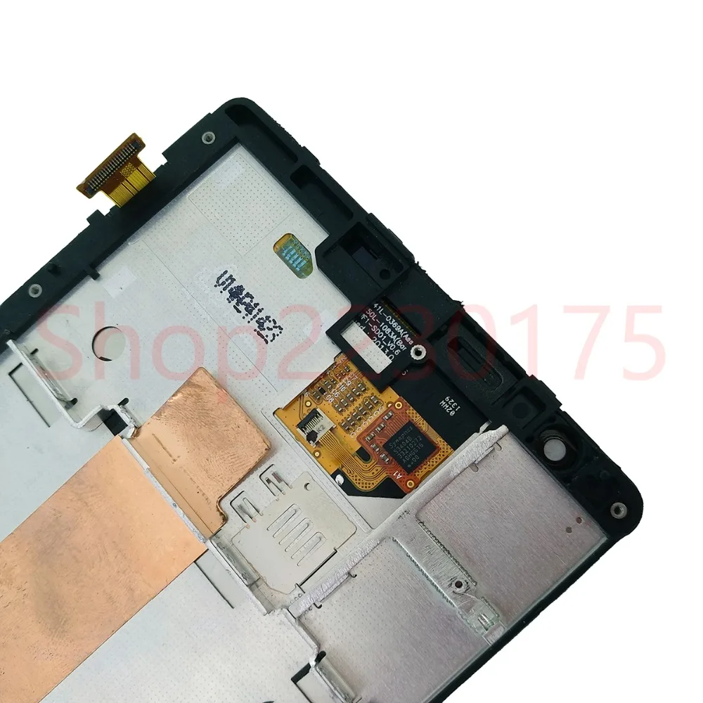 ЖК дисплей для Nokia Lumia 1520 дигитайзер сенсорного экрана с рамкой в сборе сменные