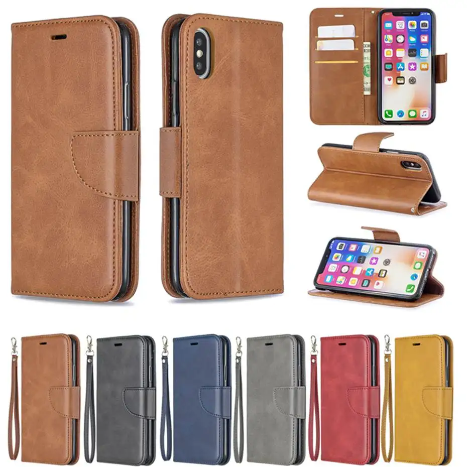 

Luxury PU Leather Flip Case for iPhone 5 6 5S 6S 7 8 Plus Wallet Phone Case for iPhone 5 X XR XS Max Cover Coque