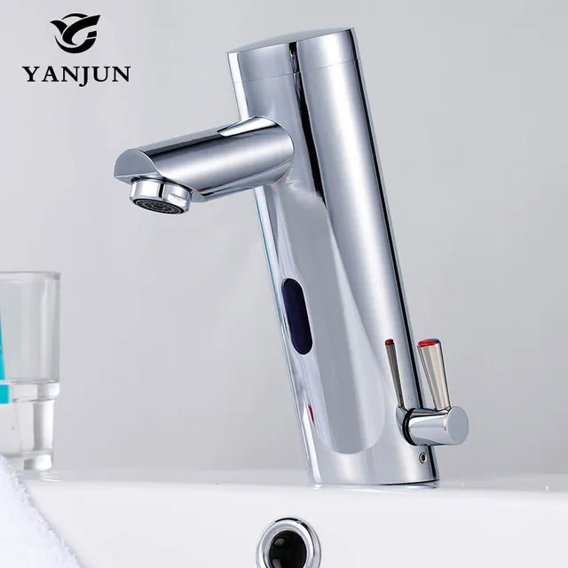 Bathroom Faucet Touch Free Sensor Automatic Basin Mixer Shut Bathroom Faucet Touch Free Sensor Automatic Basin Mixer Shut Off Hot And Cold