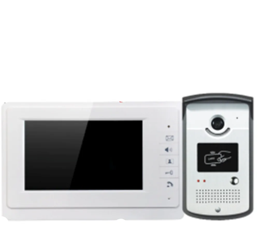 7 Inch LCD Display Wired Video Door Phone Access Control System