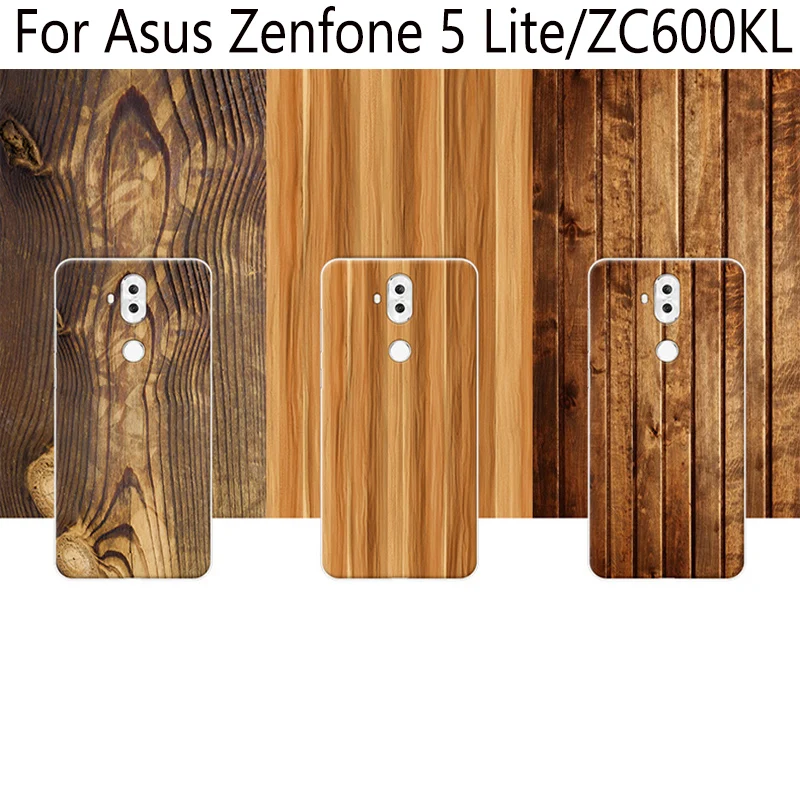 2 шт. Деревянный чехол для Asus Zenfone 5 Lite мягкие чехлы Zenfone5 телефона ZC600KL|Бамперы| |