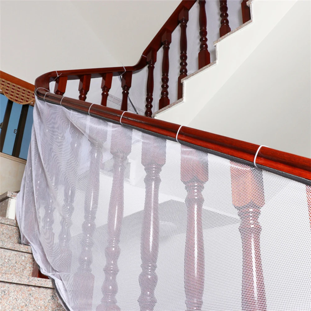 Child kid protection Net Rail Balcony Stairs Fence baby safety rope net baby safety Mesh Thick Fence net ladder 300cm x 74cm
