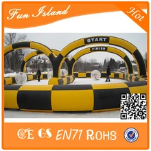Надувные Зорб мяч гоночный трек, надувные гоночные трек спортивные игры на продажу