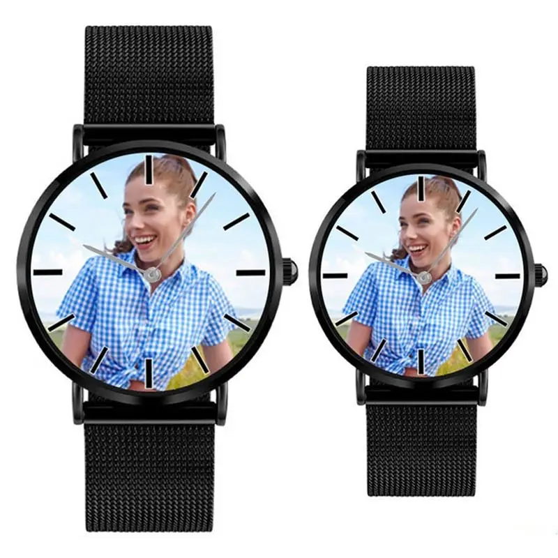 A4402 Личная фото печать индивидуального логотипа часы Relogio Feminino Masculino Reloj De Dama