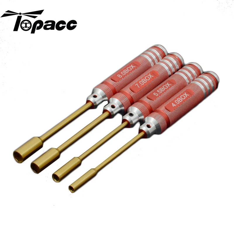 

4Pcs ONERC HSS Titanium Hex Screwdriver Nut Key Socket Driver Set Screw Driver For RC Drones Toys H4.0mm H5.5mm H7.0mm H8.0mmc