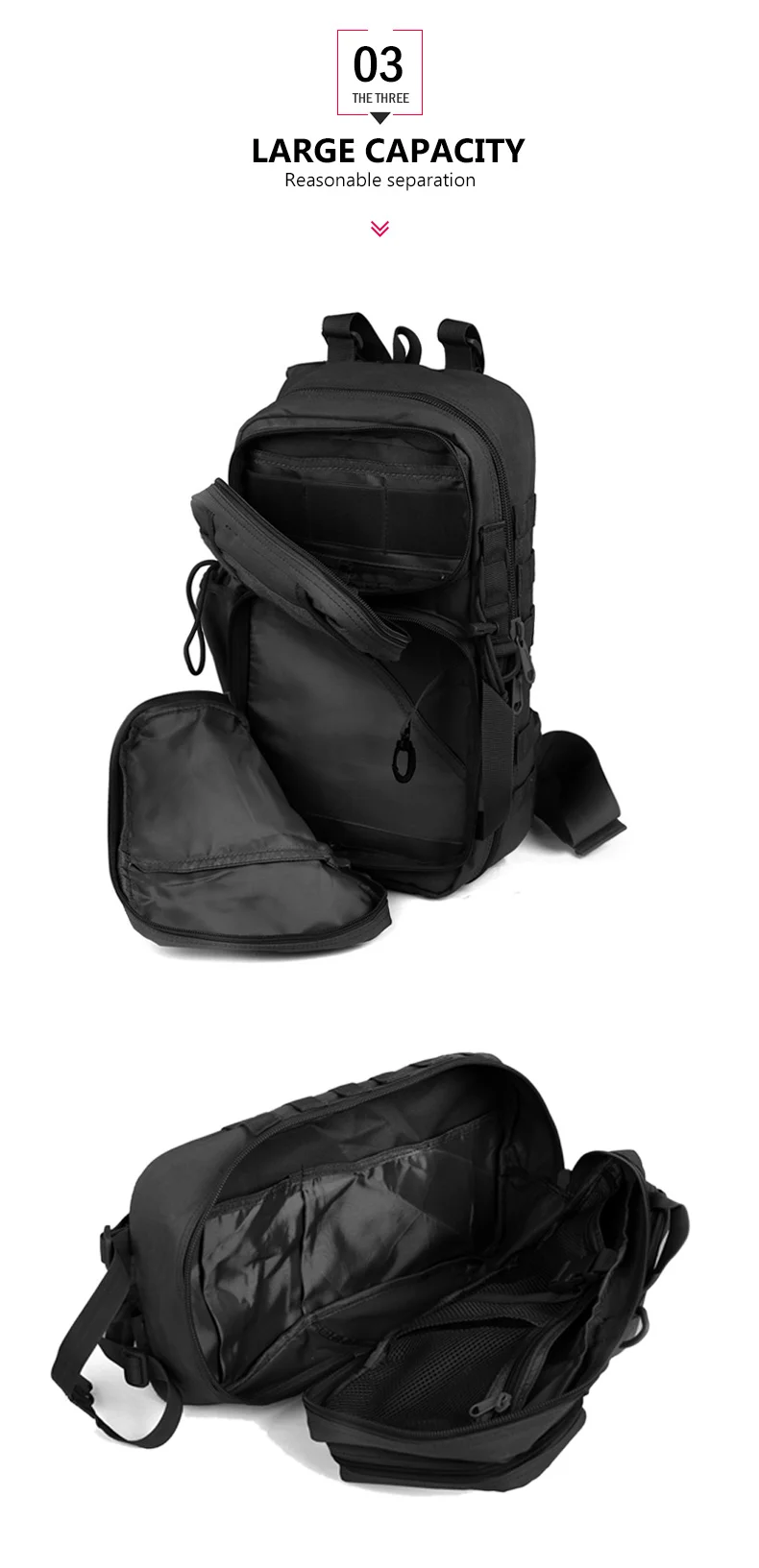 Bolsas do Exército Mochila de Camuflagem para os Homens Desporto ao ar Militar Molle Tático Viagem Acampamento Tas Bolsa Livre Xa764wa 8 Esporte e Lazer