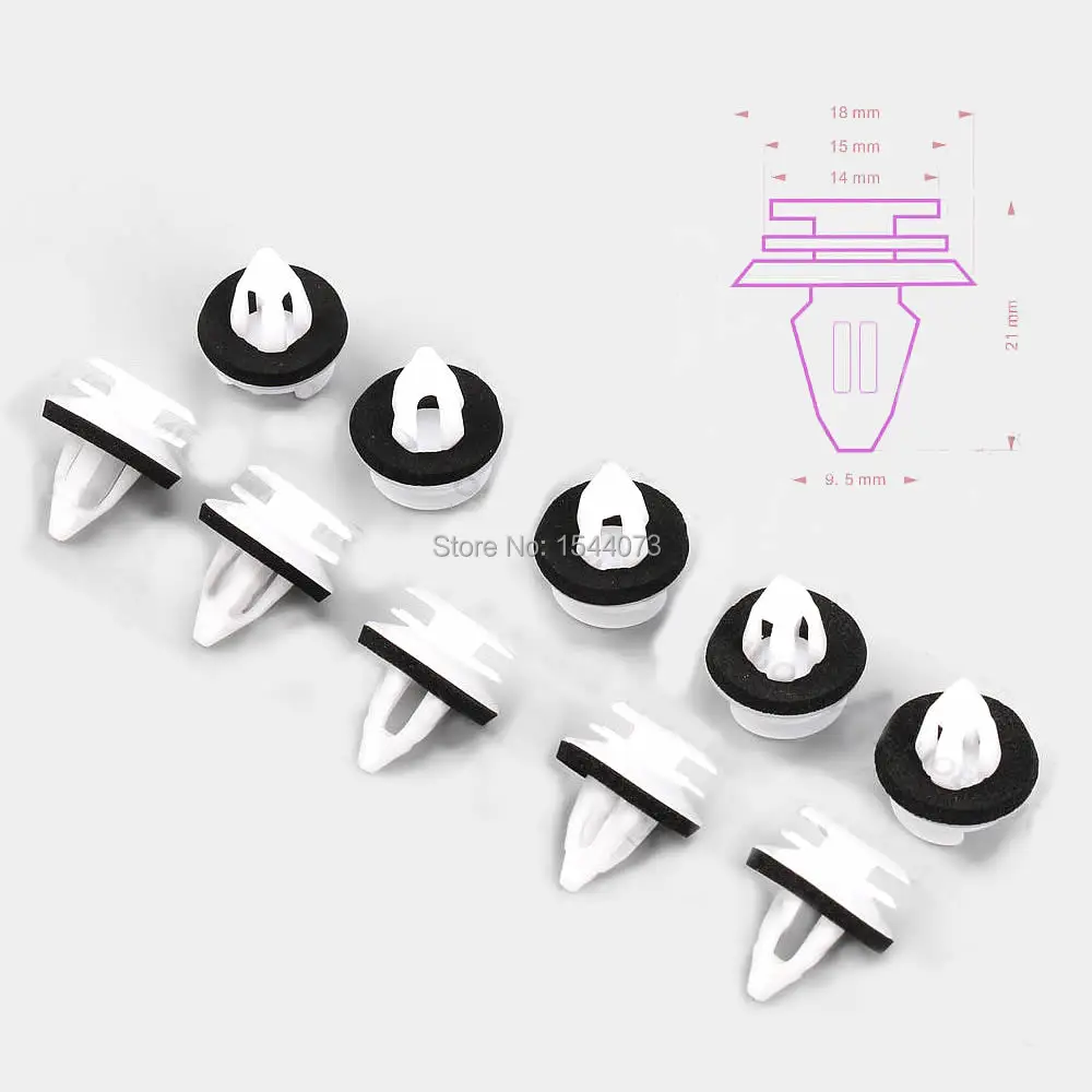 500pcs OEM QUALITY Plastic Car Auto Interior Door Trim Clips Door Panel