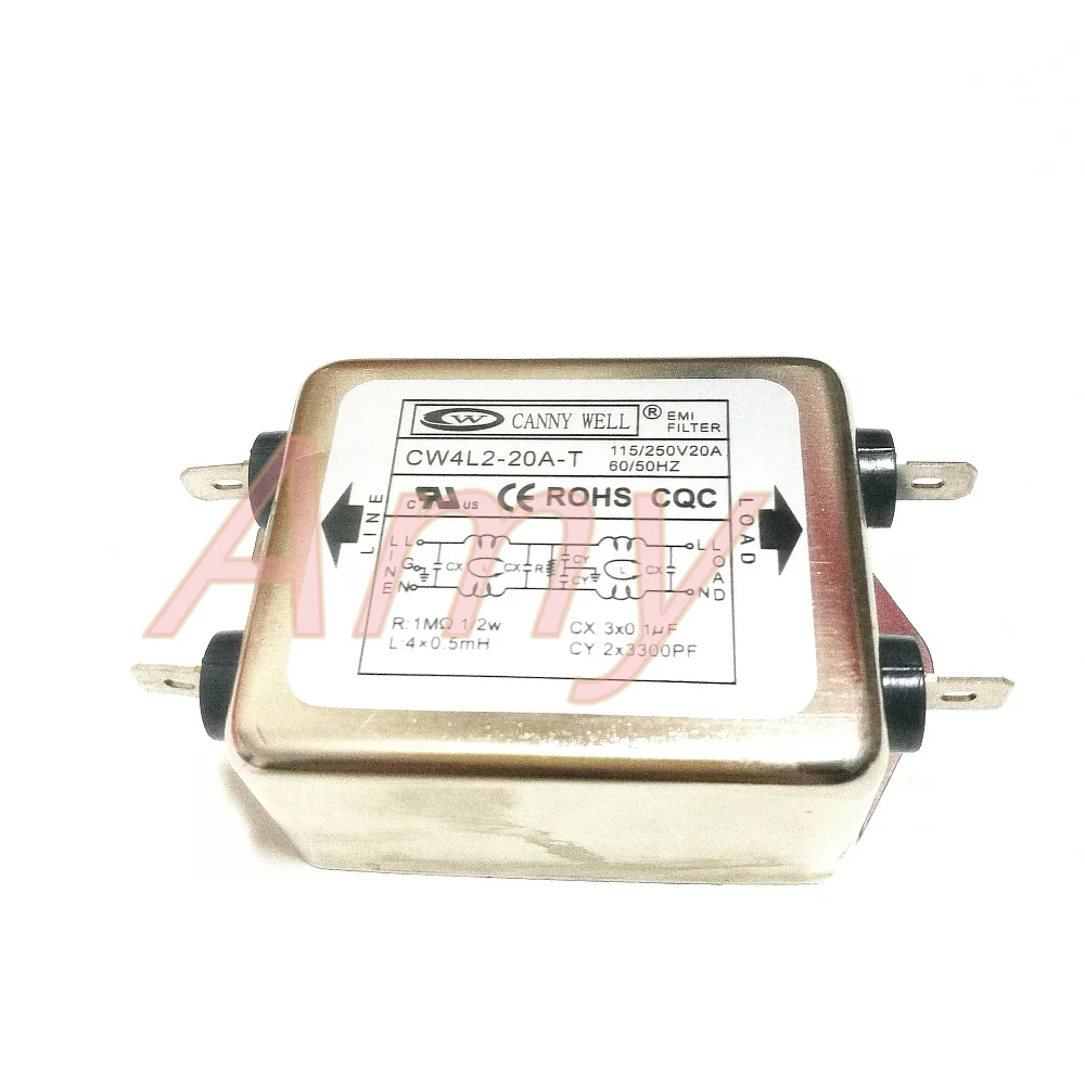 

Taiwan power EMI filter CW4L2 10A 20A single-phase T bipolar AC 220V