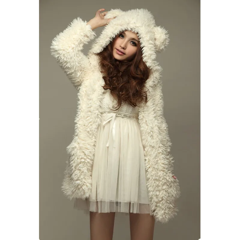 2017 Autumn Winter Warm Women Hoodie Coat Jacket Teddy