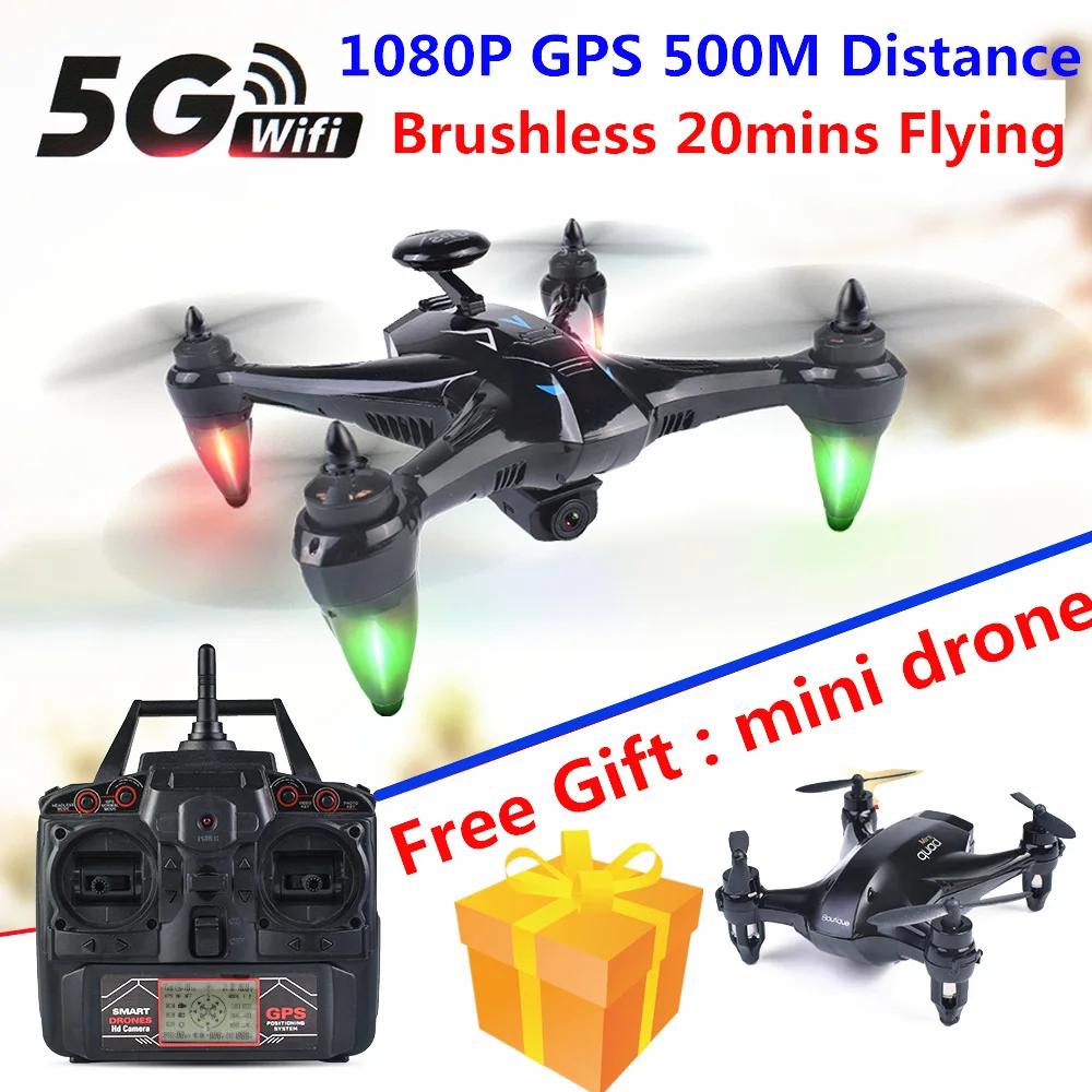 X198 GPS Drone Follow me Mode RC Drones with Camera HD 1080P 5G WiFi