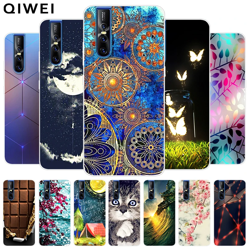 For Vivo V15 Case V15 Pro Covers Cute Cartoon Soft TPU Silicone Back Case For Vivo V15 Pro V 15 Phone Cover Cases Coque V15Pro