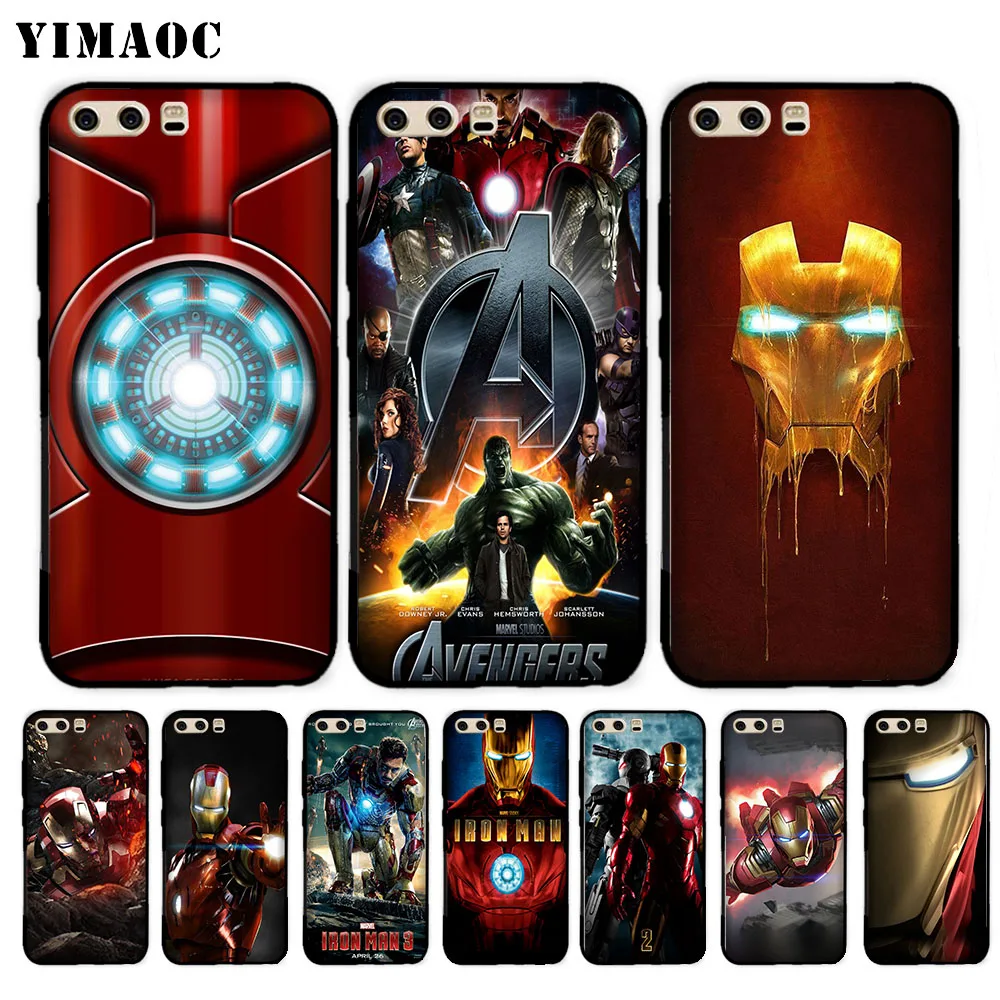

YIMAOC super hero Iron Man Soft Case for Huawei P20 P30 Lite Mini Plus Pro P Smart 2019