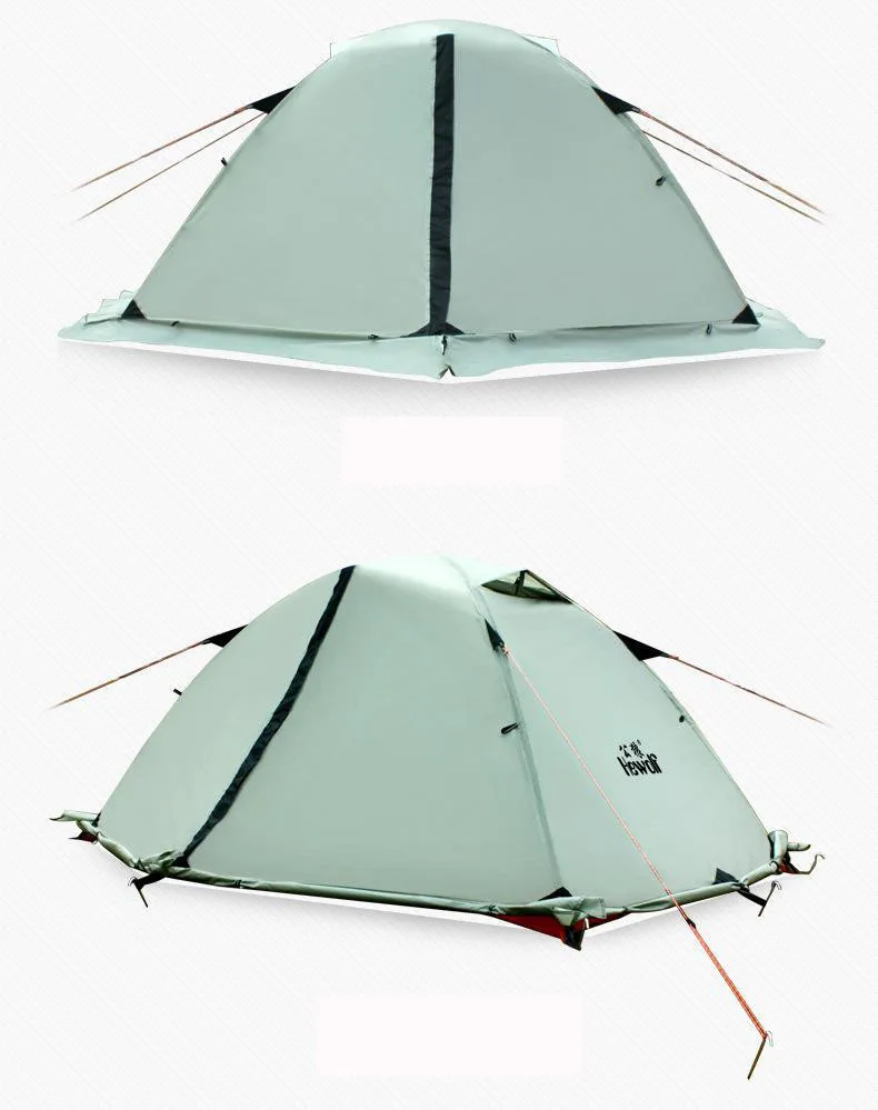 Barracas de Acampamento à Prova Água para Recreação ao ar Hewolf Pessoa Dwaterproof Livre Dupla Camada 4 Estações Caminhadas Pesca Praia Tendas Turísticas 2 10 Esporte e Lazer