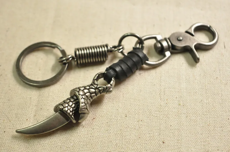 

mizpah Cowhide Key Ring Wallets smart key holder collector housekeeper key organizer