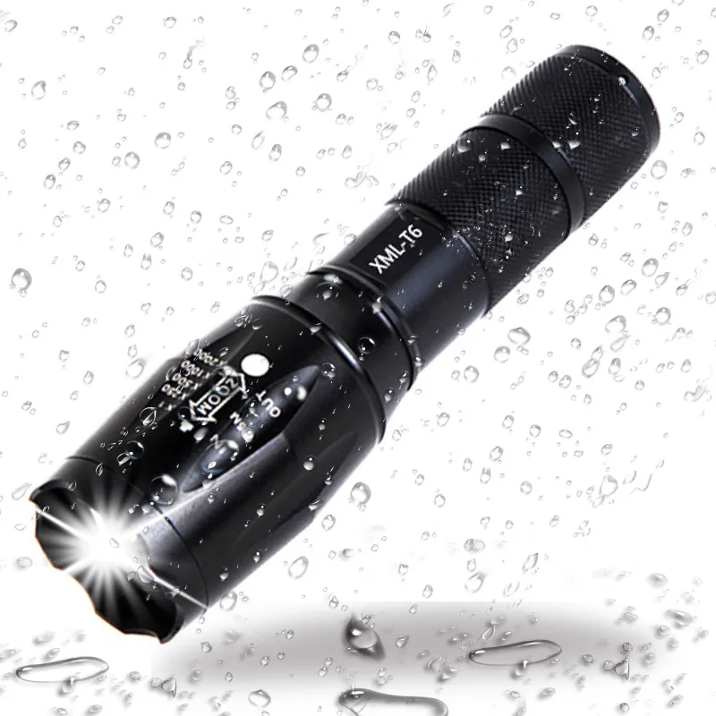 

Multifunction Tatical Led Flashlights 5 Modes Flashlight Self defense EDC Zoom Torch for Camping Hunting Cycling
