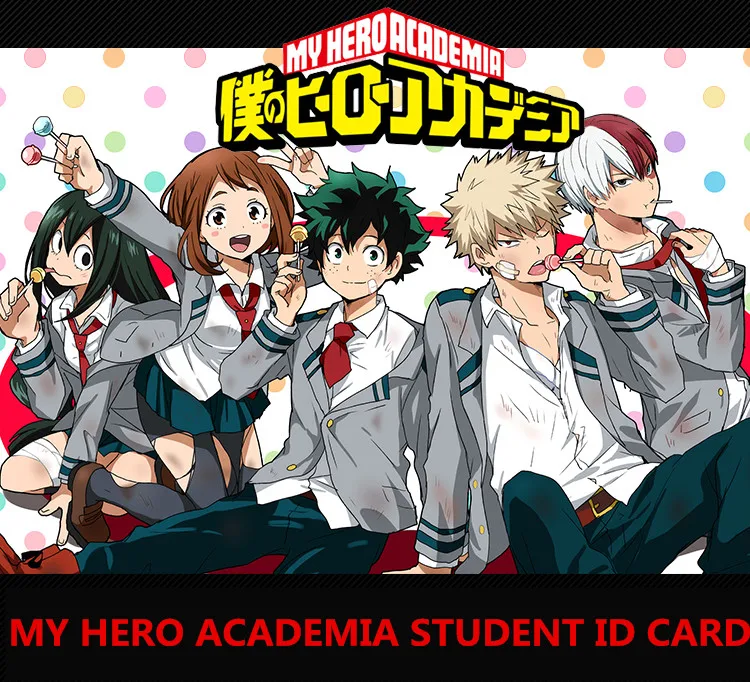 My Hero Academy Midoriya izku реквизит для косплея Bakugou katsuki Todoroki Shouto Boku no Hero Academy студенческий ID держатель для карт