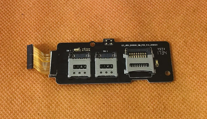 Оригинальный Подержанный держатель для считывателя SIM-карт разъем Blackview BV8000 Pro 5 0