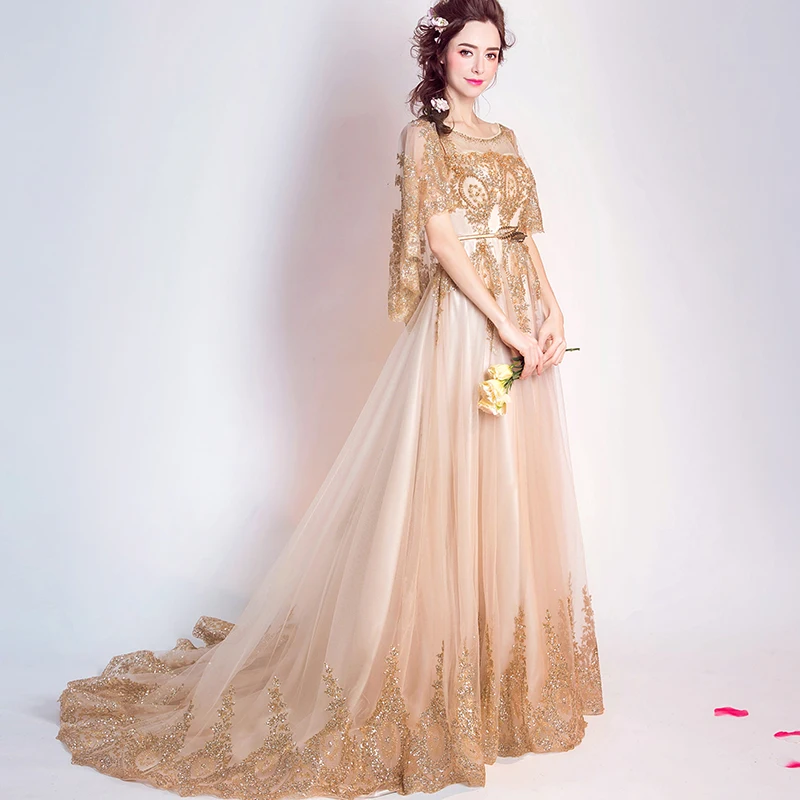Роскошное Золотое вечернее платье длинное Abendkleider Robe De Soiree Abiye Gece Elbisesi Avondjurk платья