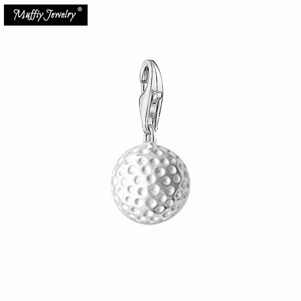 Golf Ball Charm,Europe Style Club Good Jewelry For Women Men,2018 Casual Gift In 925 Sterling Silver Fit Bag Bracelet,Super Deal