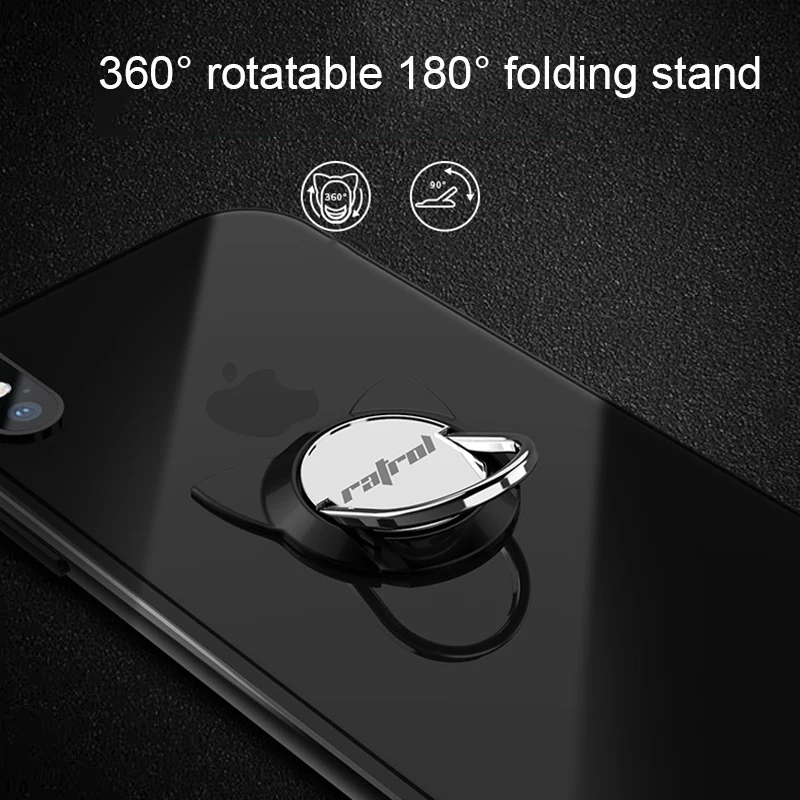 Universal Phone Holder Cat Ear Finger Ring Holder For iPhone X 8 Plus Samsung S9 360 Degree Support Magnetic Phone Ring Holder Universal Phone Holder Cat Ear Finger Ring Holder For iPhone X 8 Plus Samsung S9 360 Degree Support Magnetic Phone Ring Holder