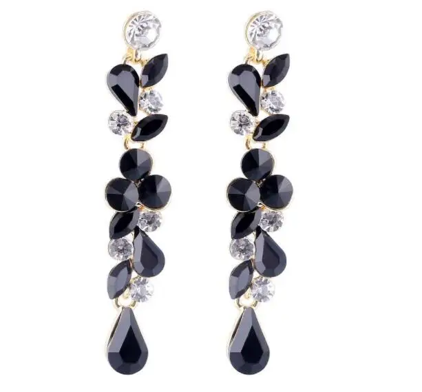 

New Hot Tassel Crystal Dangle Love Butterfly Flower Drop Earring For Women Jewelry