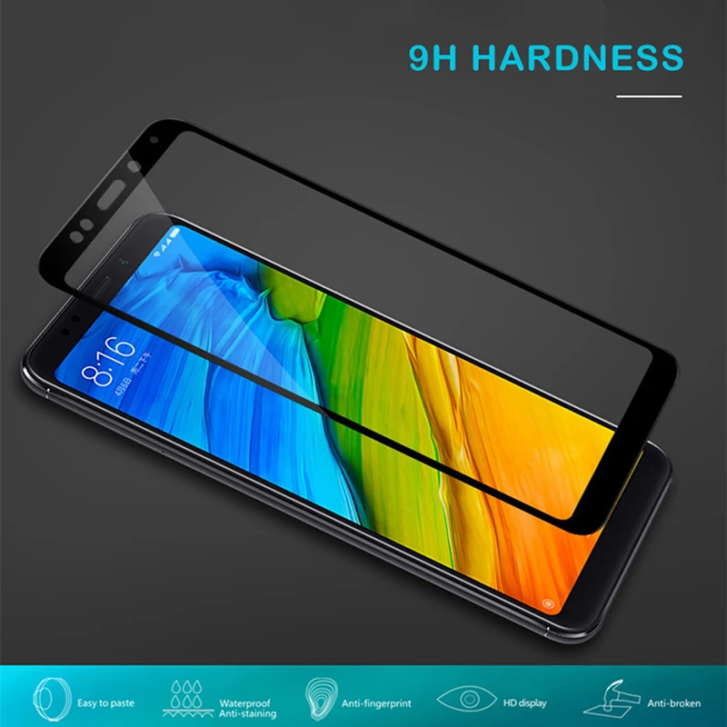 Полное покрытие Стекло для Xiaomi Redmi 4x закаленное 5 плюс Примечание Pro Mix2 S2 6X Mi7 экран
