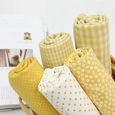 

Yellow Series of Plain Cotton Handmade Fabrics
