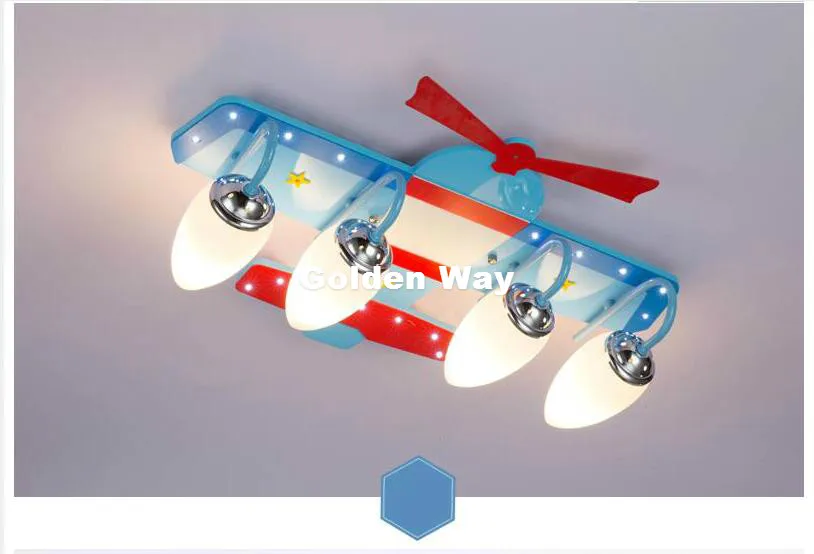 Современный Воздушный самолет декоративные светодио дный светодиодные потолочные светильники для спальни детская комната Домашний