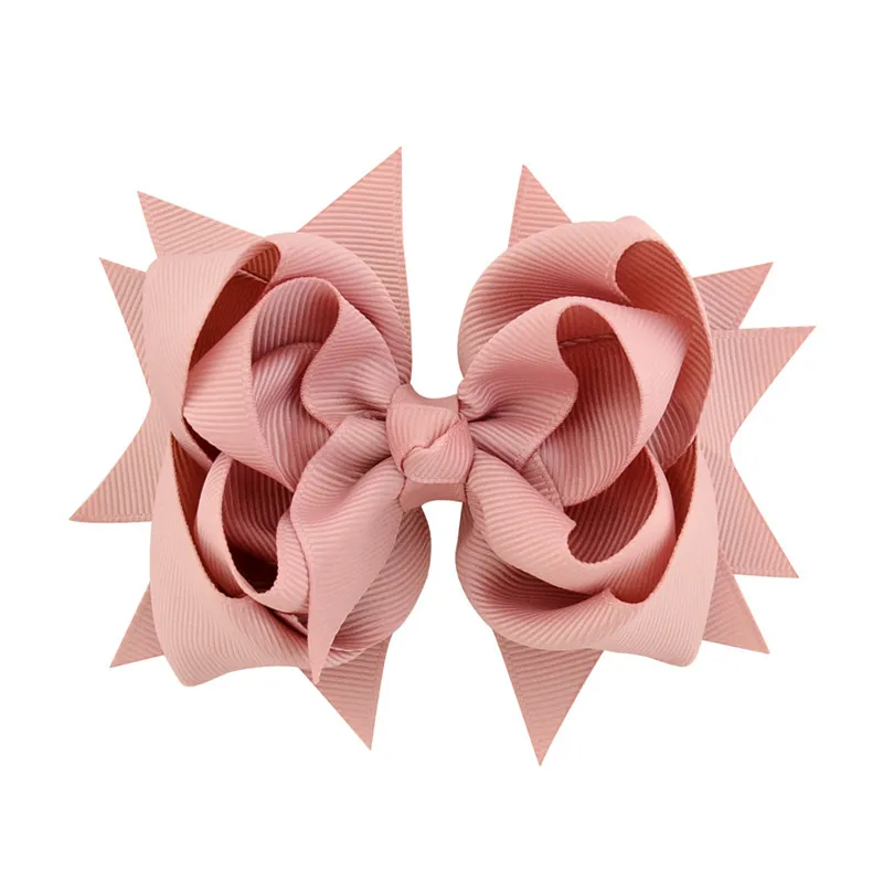 Kids Cute Flower Headwear Grosgrain Ribbon Hairbow Children Girls Hair Bows Clips Hair Baby Girl Head Accessories Dancing Hairpins (16)