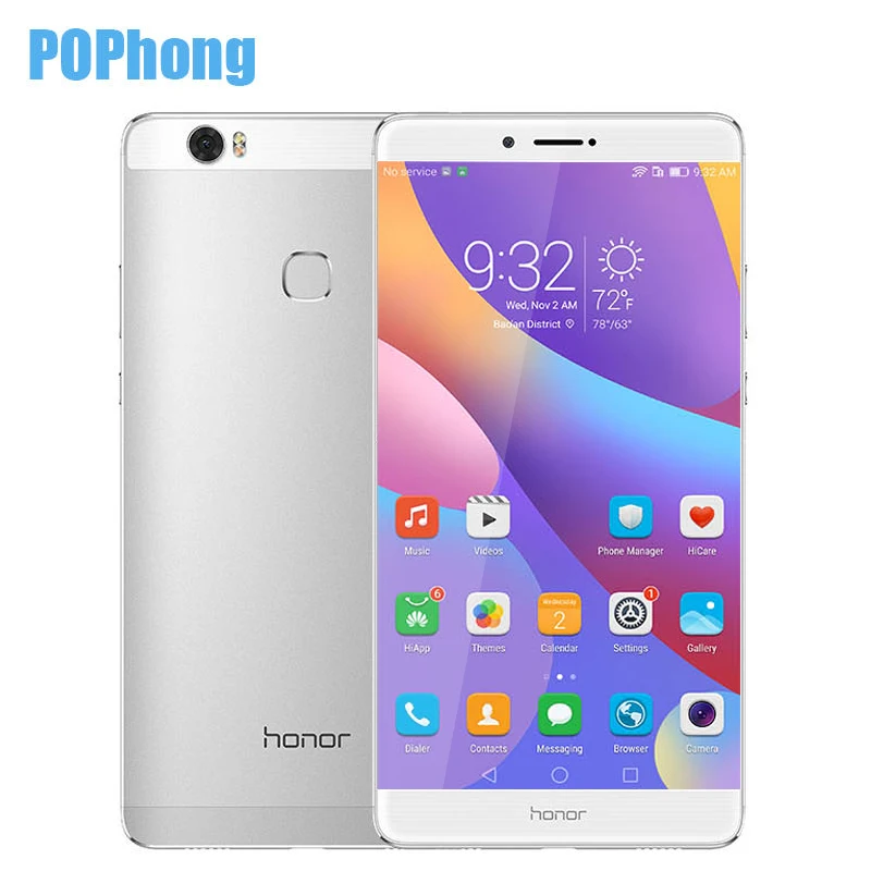 Оригинал HONOR Note 8 Kirin 955 Восьмиядерный 2K экран мобильный телефон 4 Гб 64 Гб/128 Две sim