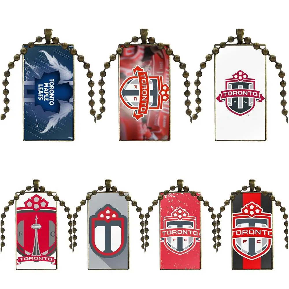EJ glaze ожерелье унисекс с логотипом Toronto Fc модная Длинная цепочка прямоугольным