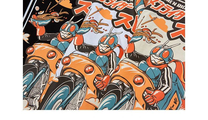 SODAWATER для мужчин Уличная японская футболка мультфильм печатных футболки для мужчин's повседневное свободные короткий рукав Футболка Хип Хоп Футболка 91221 S