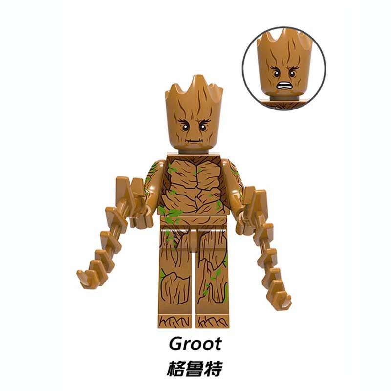 LegoING Super Heroes Marvels Avengers Captain Marvel Iron Man figures Black Panther Hulk Loki Building Blocks bricks kids toys