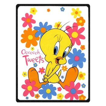 

Tweety Bird Coral Fleece Children Travel Blanket Custom Bed Sofa Car Winter Warm Throw Blankets Bed Sheet