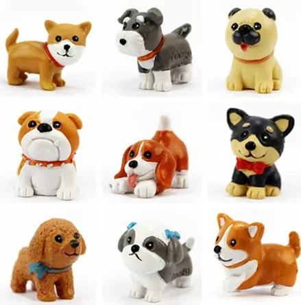 16 Desain Mini Corgi Pug Anjing Husky Chow Chow Peri Taman Gnome