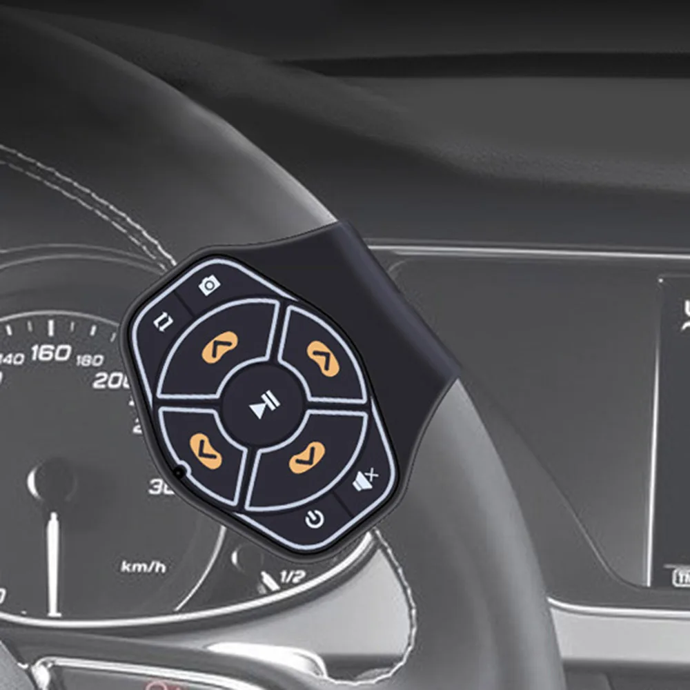 Беспроводной автомобильный руль кнопка дистанционного управления Bluetooth 4,0 Hands-free Мультимедиа Mp3 музыкальный плеер кнопка для IOS Android