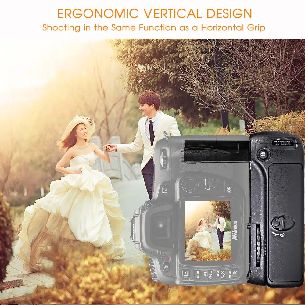 Ceny Travor pionowy uchwyt na baterię do aparatu Nikon D80 D90 lustrzanka cyfrowa jak MB D80 pracy z EN EL3e baterii