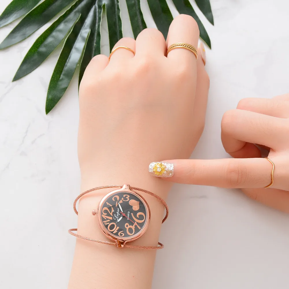 

Women Fashion Luxury Watch Bracelet Quartz Dress Watches Rose Gold Small And Exquisite Lvpai Brand Ladies Casual Clock *E