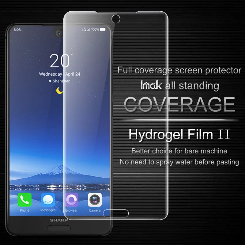

Clear Hydrogel 2th Generation Film for SHARP AQUOS S2 3D Full Cover Protector Screen Protector Film for SHARP AQUOS S2