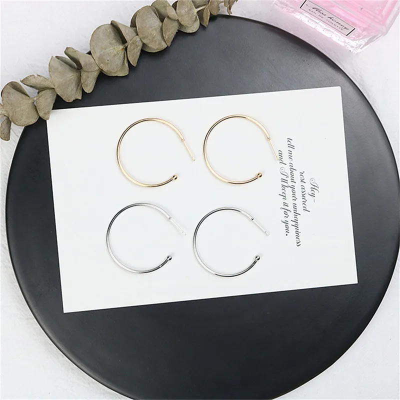

Europe America Hyperbolic Vintage Round Circle Simple Hoop Earrings Fashion Jewelry-LAF