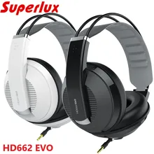Superlux HD662 EVO закрытые наушники для мониторинга, игровые гарнитуры со съемными наушниками, саморегулирующаяся головная повязка, гарнитура