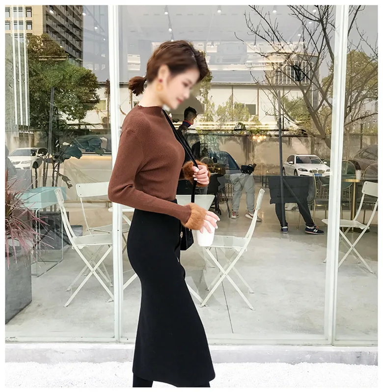 Saias Pecho Midi Vintage Falda Mujeres Para Las Negro Solo caqui Negro gris Caqui Gris Otoño Lápiz Gtgyff Caliente Faldas Invierno wqt4RYYa