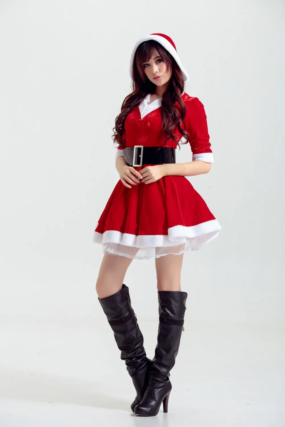 Cosplay&ware Adult Women Christmas Dress Xmas Tree Deer Snowman Sexy Lolita Red Green Party Cosplay Halloween Costumes -Cosplayware Store