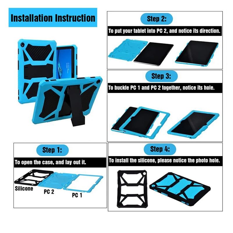 Сверхпрочный защитный чехол для huawei MediaPad T3 10 ПК и силиконовый чехол для Honor Play Tablet 2 AGS-W09 AGS-L09 AGS-L03 9,6 дюймов