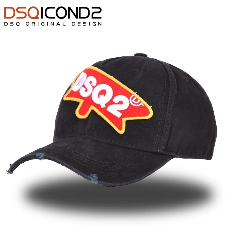 

DSQICOND2 Branded Baseball Caps Men Women DSQ ICON Summer Black Snapback Hat Hip Hop Fitted Cap Adjustable Bone Casquette gorras