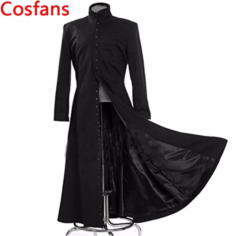 

The Matrix Cosplay Customised Black Cosplay Costume Neo Trench Coat Only Coat,Night Field DS Service Party Opening Stage Costume