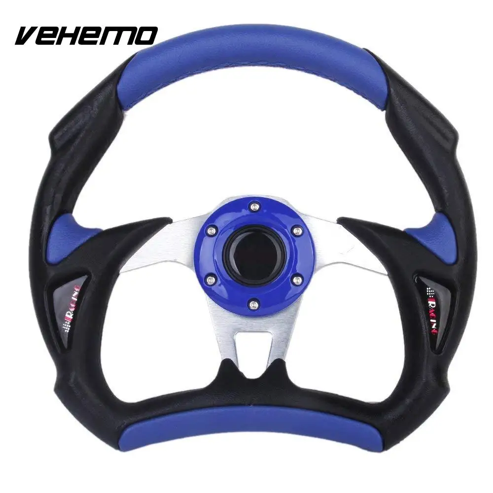 Vehemo 1" Тачки удобные универсальные руль Запчасти Drift гоночный руль спортивной изменение руль Мода - Цвет: blue