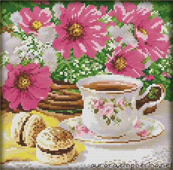 22+ Cross Stitch Tea Cup Patterns Secrets You Never Knew Etsy