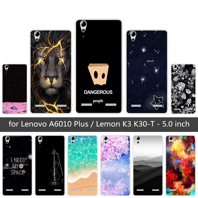 Мягкий силиконовый чехол для Lenovo A6010 Plus и A6000 Sunrise телефона Lemon K3 K30-T 5 &quotK 3 A 6000 6010 |